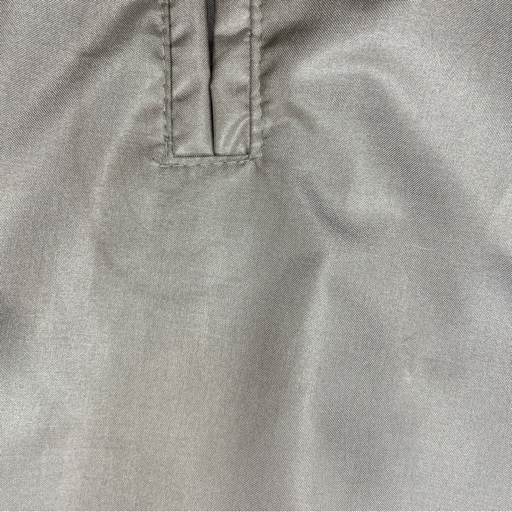 Vintage 80s Windsor Bay Belted Balloon Sleeve Trench Coat - Iridescent Champagne - Picture 15 of 16